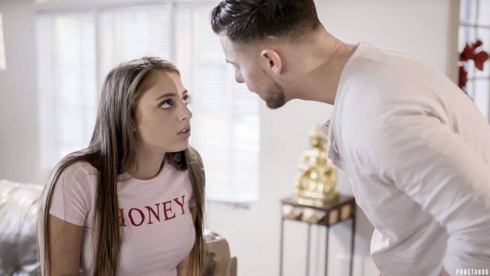 Bad teen girl Gia Derza is forced into being throated by her stepbrother - #11