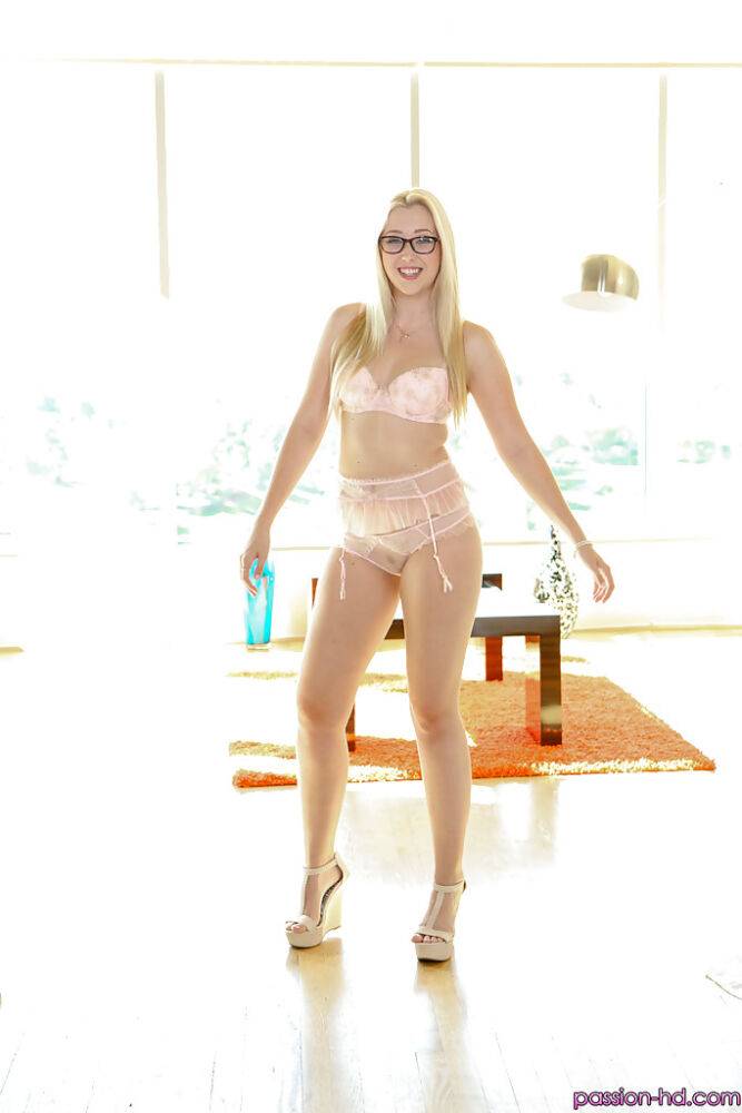 Blonde Samantha Rone loves to show off her flat chest and tiny ass - #8