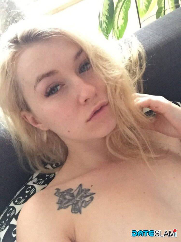 Beautiful blonde slut Misha Cross takes a selfie fully clothed and stark naked - #11