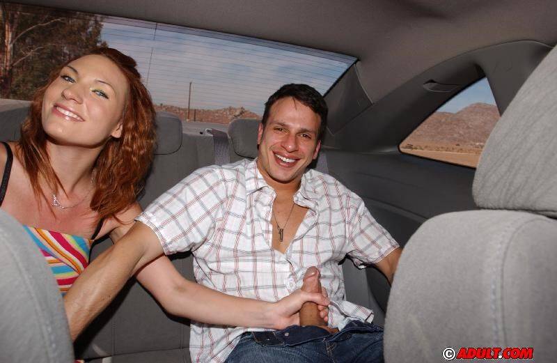 Picked up teenage slut Kelley Cameron gives head in the car - #7