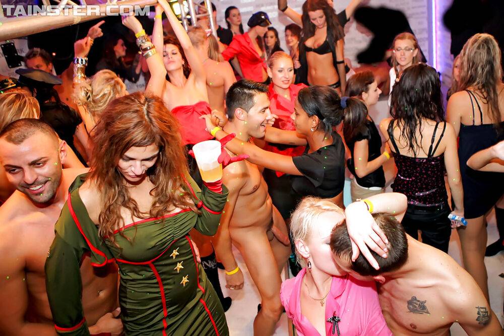 Salacious european chicks spend some good time at the drunk sex party - #12