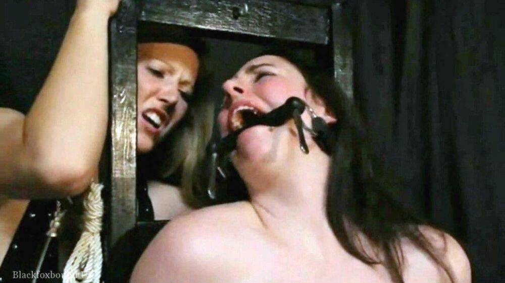 Lesbian girls are tied up and gagged by a dominant woman - #1