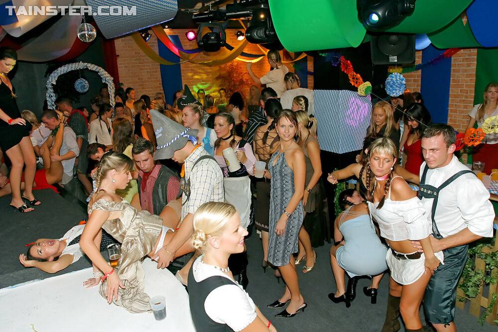 Wooing european MILFs enjoy a wild sex orgy at the night club party - #14