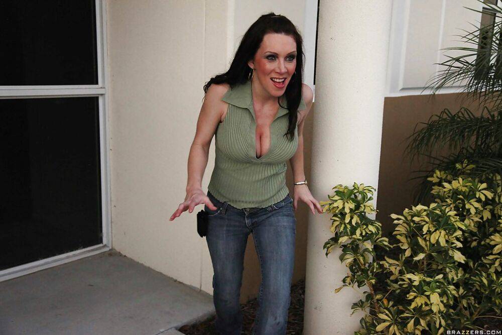 Playful MILF RayVeness in stockings gets a hard cock inside her pussy - #2