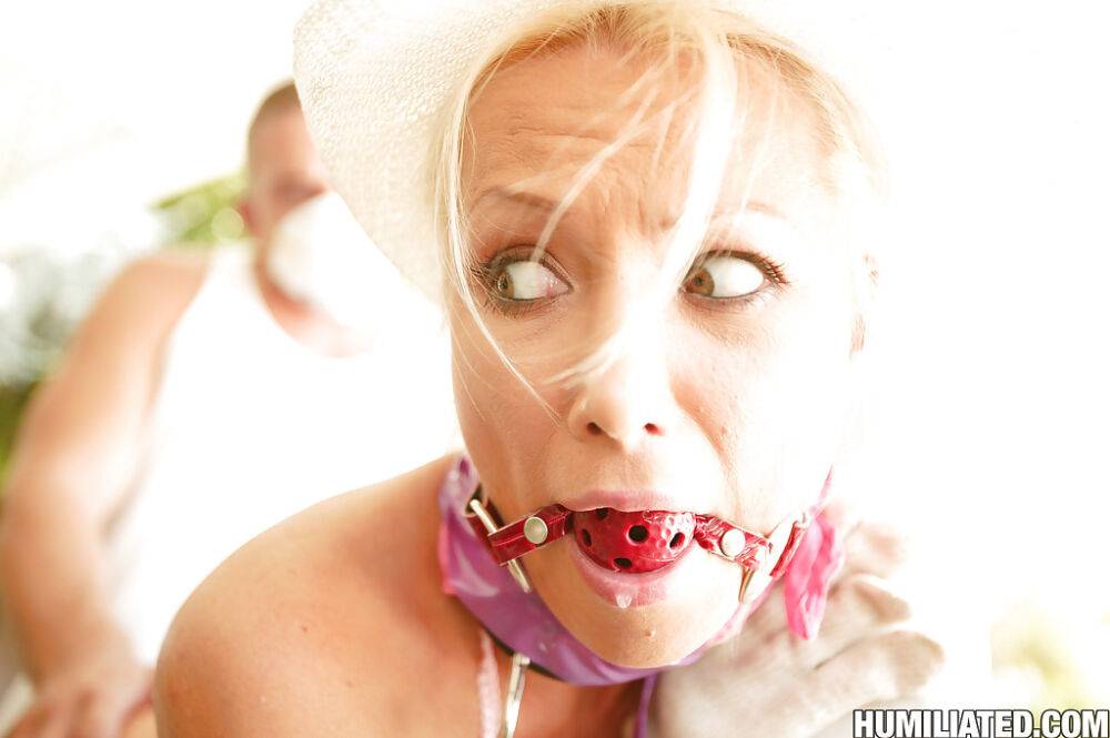 MILF babe Diana Doll gets a gag in her mouth and has hardcore BDSM sex - #16