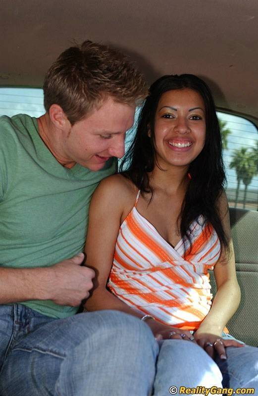 Slutty teenage latina Monica Raiders blows a big boner in the car - #9