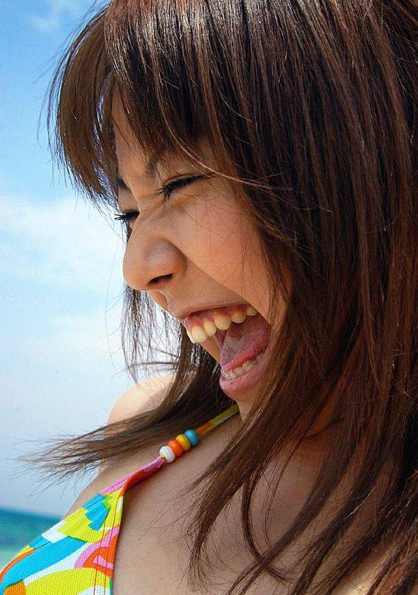 Japanese teen Chikaho Ito models non nude at the beach in a bikini - #16