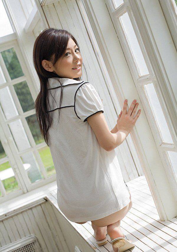 Petite Japanese girl Takami Hou models non nude in see through underwear - #7