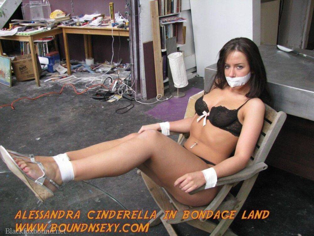 Amateur models get gagged and bound before struggling against restraints - #11