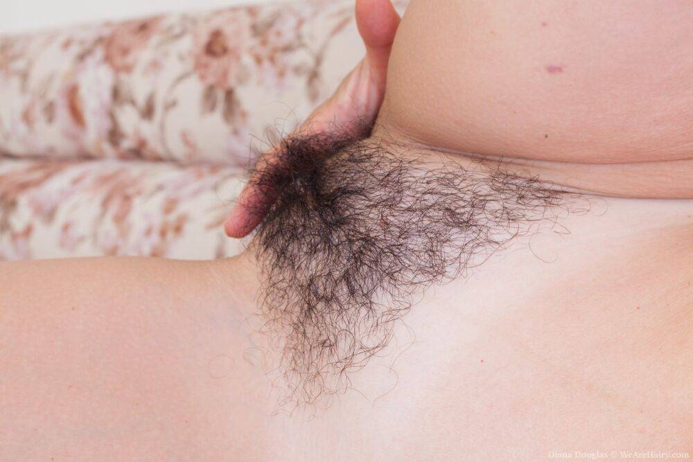 Mature lady Diana Douglas parts her hairy bush in her nude modeling debut - #12