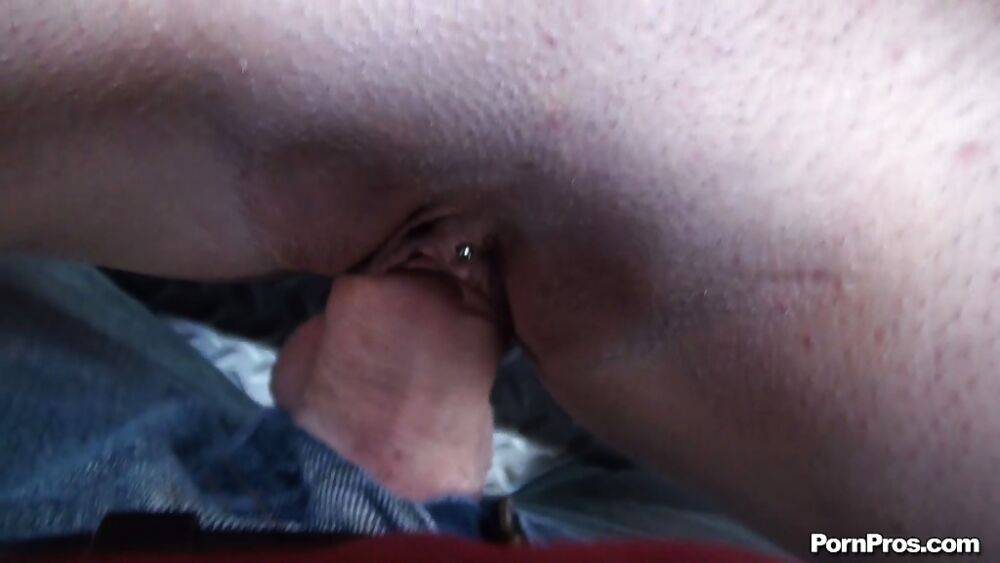 Close up view of pierced babe Larkin Love getting screwed by a pecker - #15