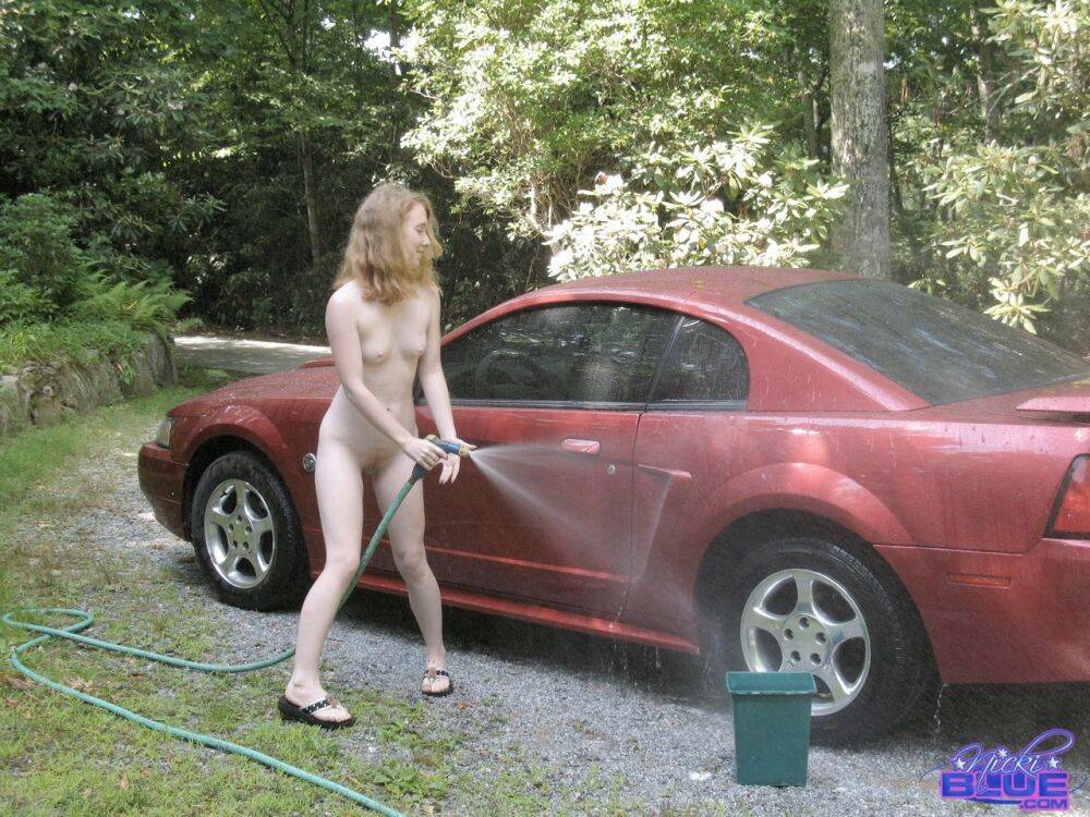 I am washing my Old Car It is a 04 Red Mustang I traded it Car Wash - #10