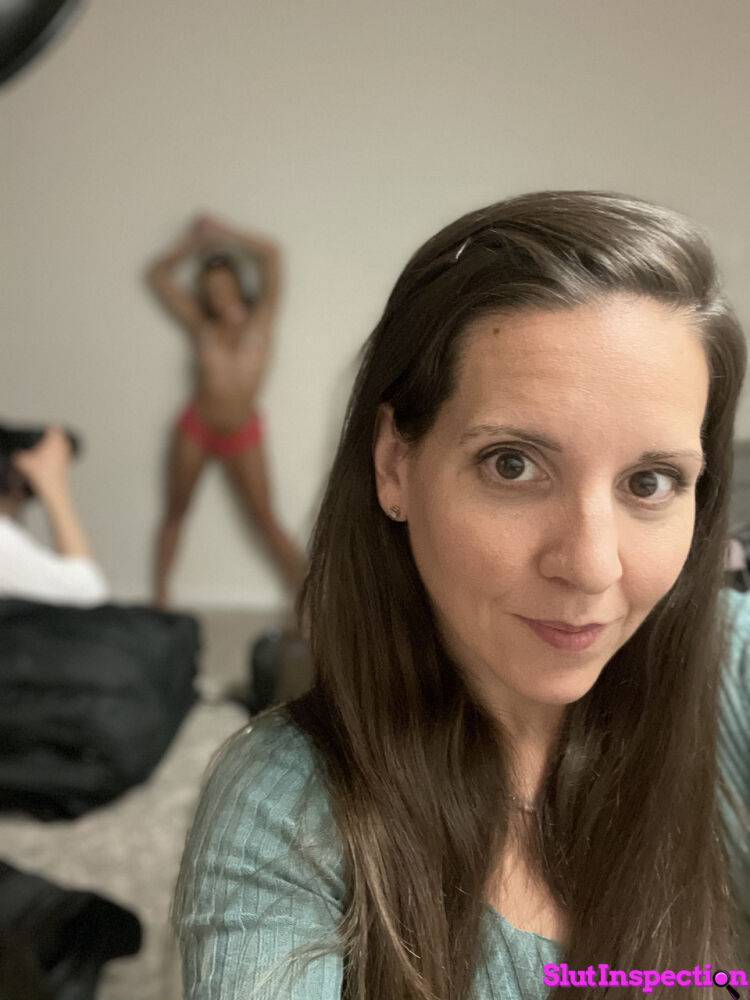 Slut Inspection Brunette Amateur Reality Threesome - #2