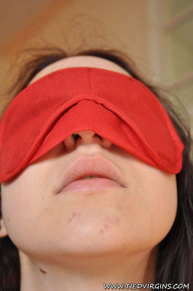 Tied Virgins Teen slut blindfolded and tied up - #7