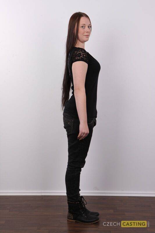 An eighteen year old chick dressed all in black This is Marketa A brand new - #15