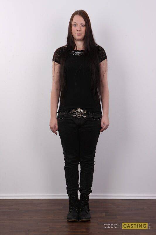 An eighteen year old chick dressed all in black This is Marketa A brand new - #6