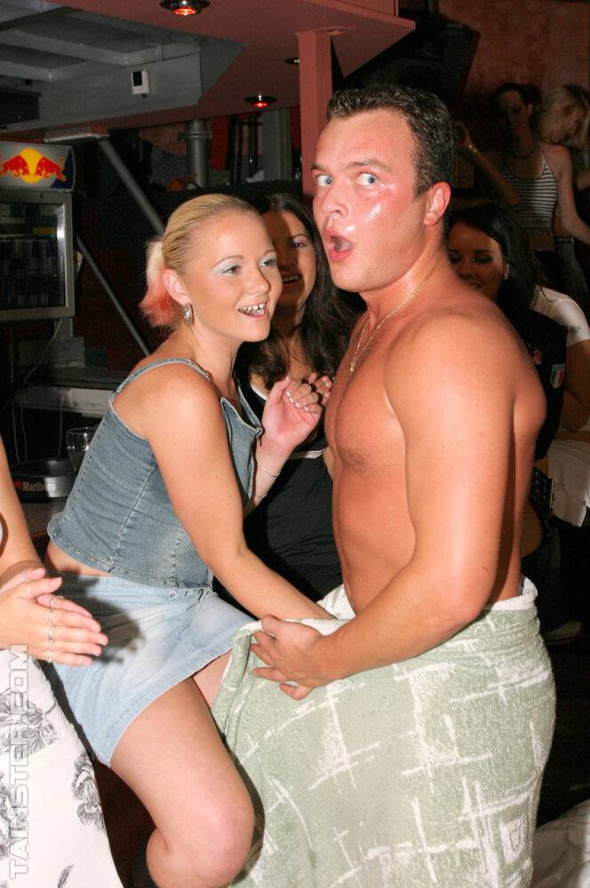 Drunk ladies gets wild and crazy with male strippers during a girl's night out - #5