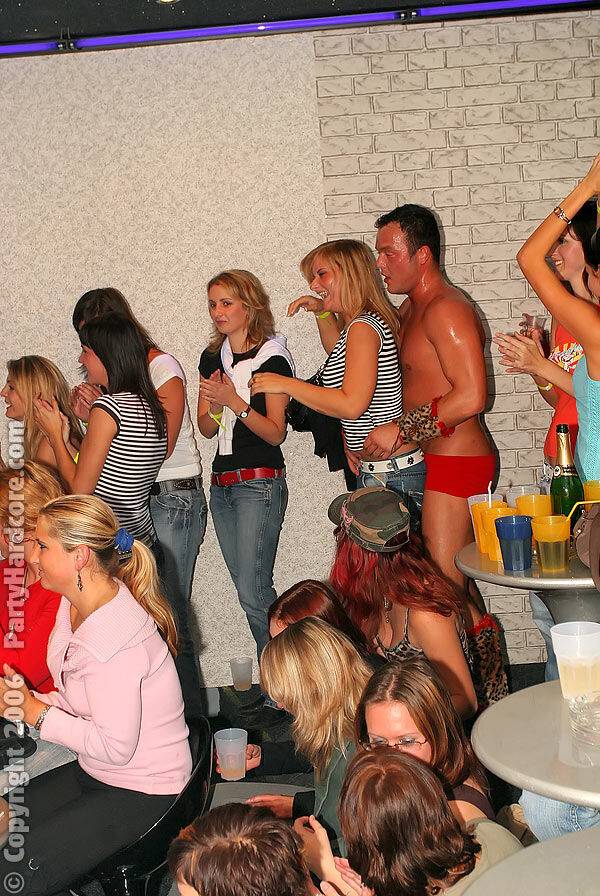 Slutty amateurs getting drunk and going wild at the party with malestripper - #4