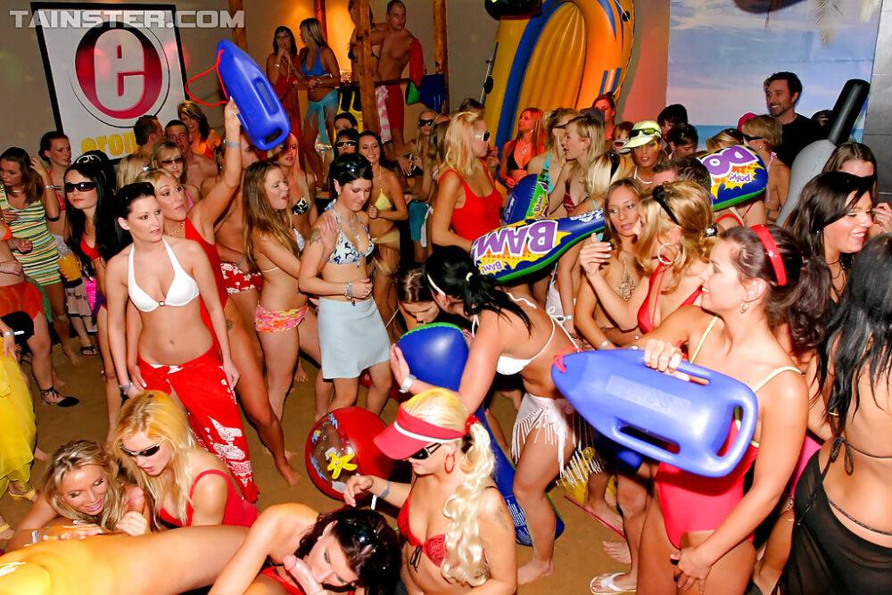 Stupendous babes in bikinis getting pounded hardcore at the wild party - #1