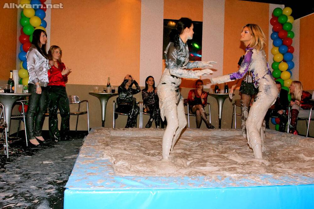 Fully clothed fashionistas make a wild catfight in the mud - #12