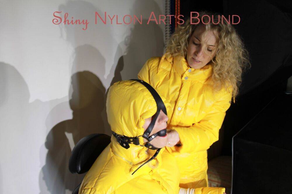 Watching Sandra being tied and gagged with ropes and a holster from Sophie - #14