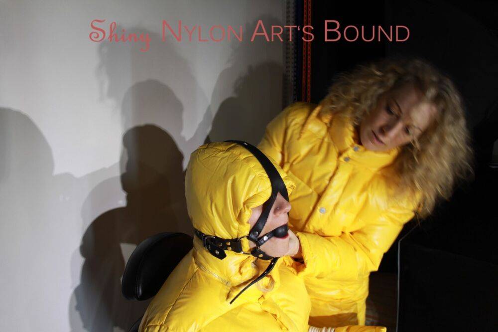 Watching Sandra being tied and gagged with ropes and a holster from Sophie - #2