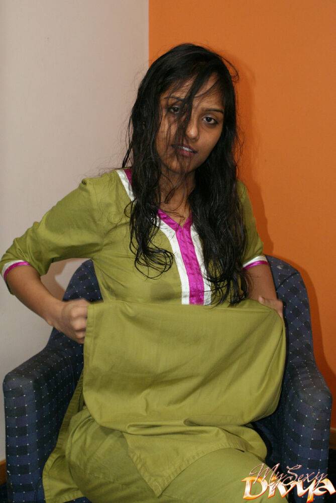 Indian divya slips off her shalwar suit to pose naked for the first time - #4