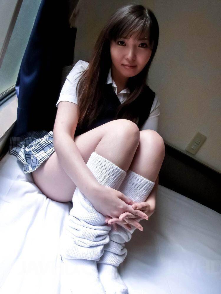 Haruka Ohsawa Asian in uniform shows her big nude bazoom bas - #10