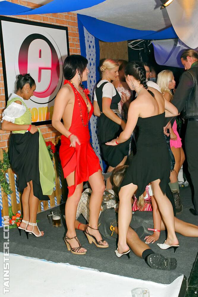 Liberated european gals spend some good time at the drunk party - #1