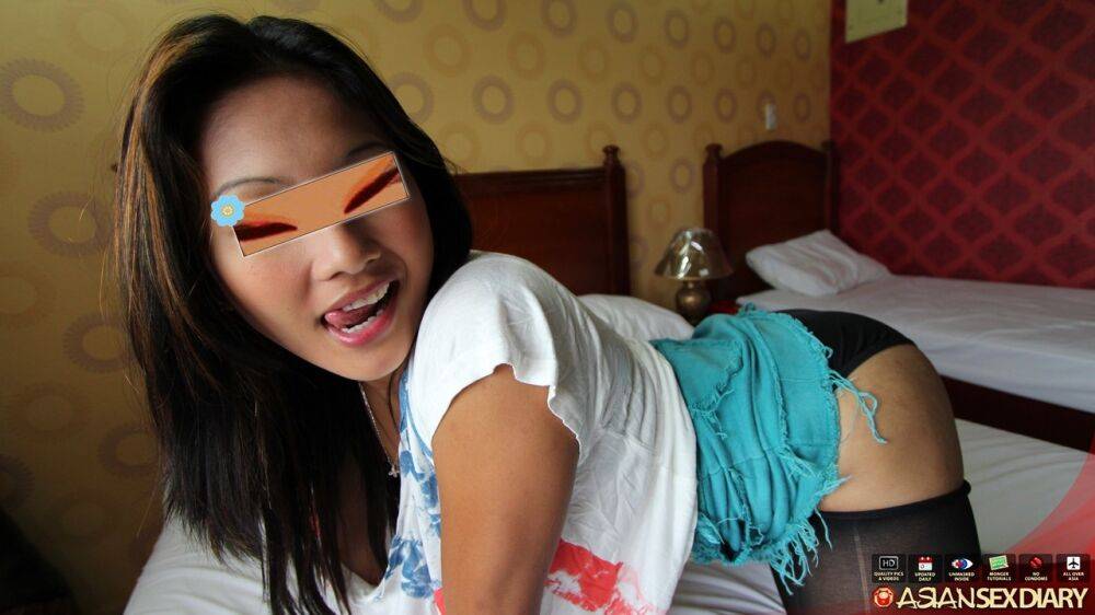 Asian teen Ella licks her lips before sexual intercourse with a sex tourist - #8