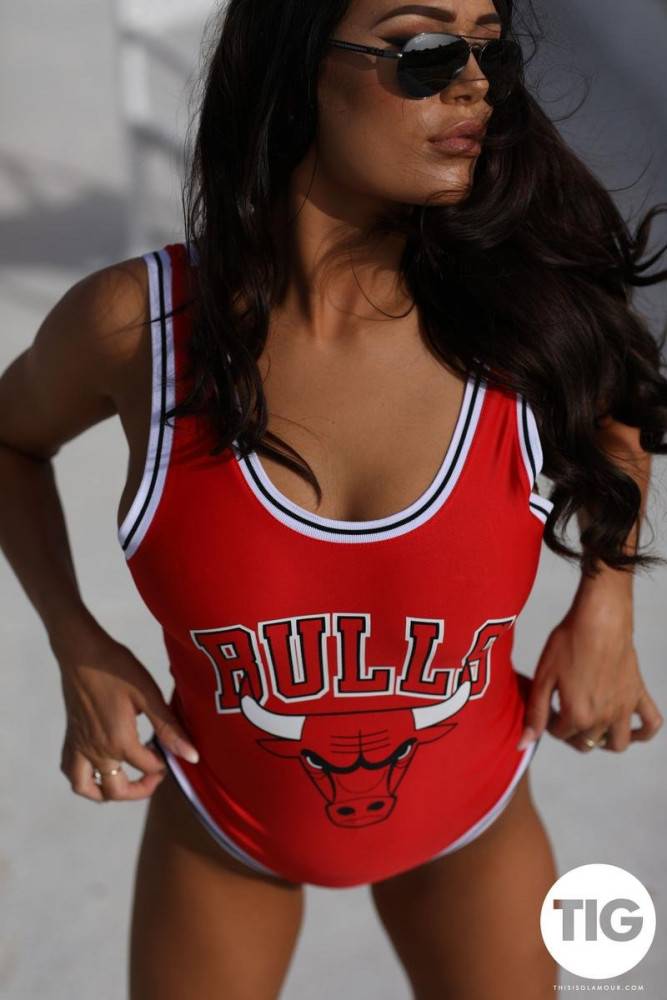 Lucy Evans In BULLS Bodysuit - #6