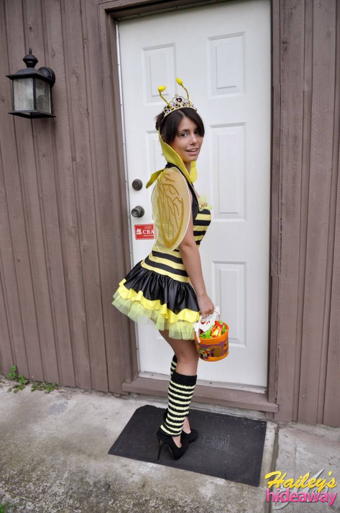 Cute teen in costume - #1