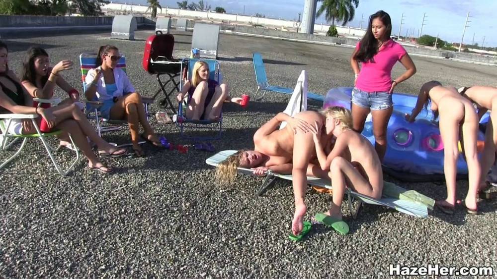 College girls hazed in public - #15