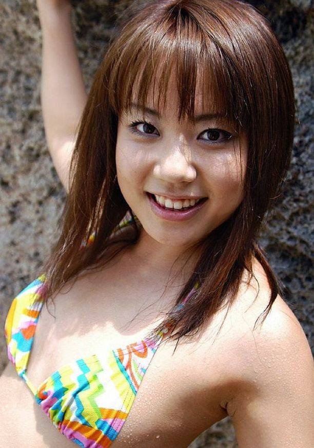 Asian beach babe chikaho ito in bikini showin body - #2