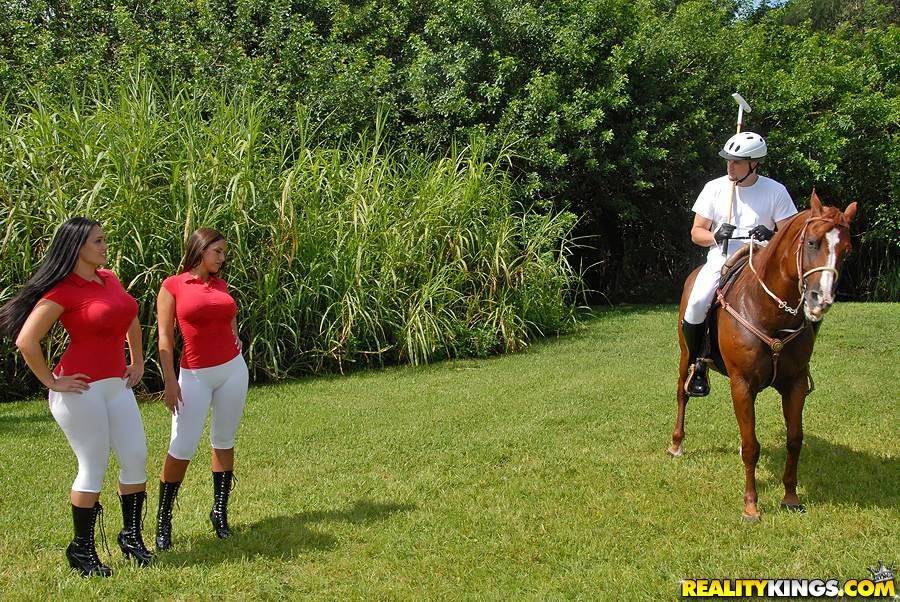 Two Busty Uniformed Latinas Cynthia Bang And Lexxy Get Hardcore Fucked After Horse Riding - #4