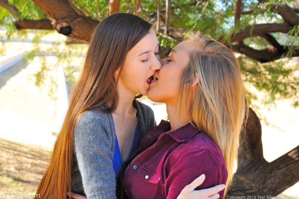 Kennedy Leigh Gets A Lesbian Servicing From This Cute Brunette And Her Long Tongue - #5