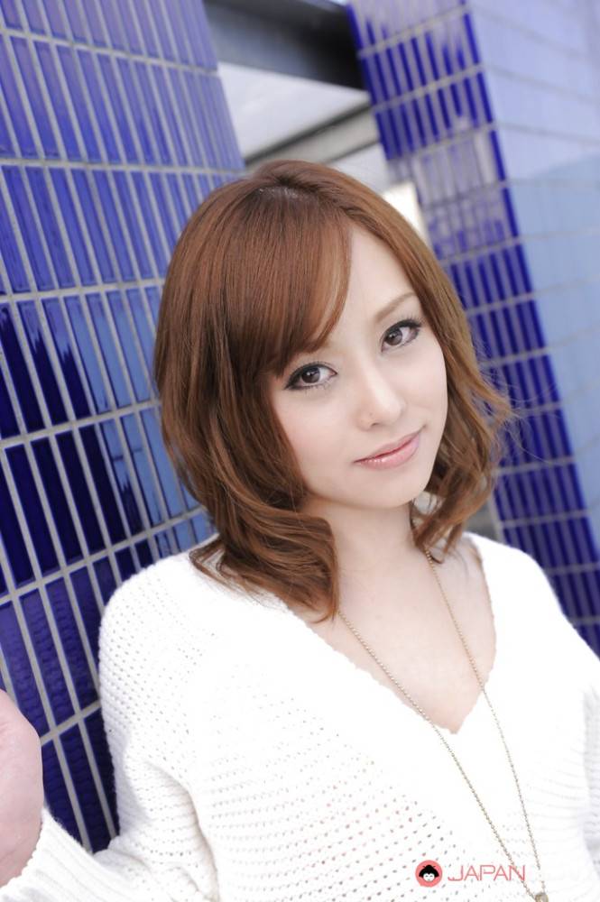 Excellent japanese redhead cutie Miina Yoshihara in hot erotic scene outdoor - #2