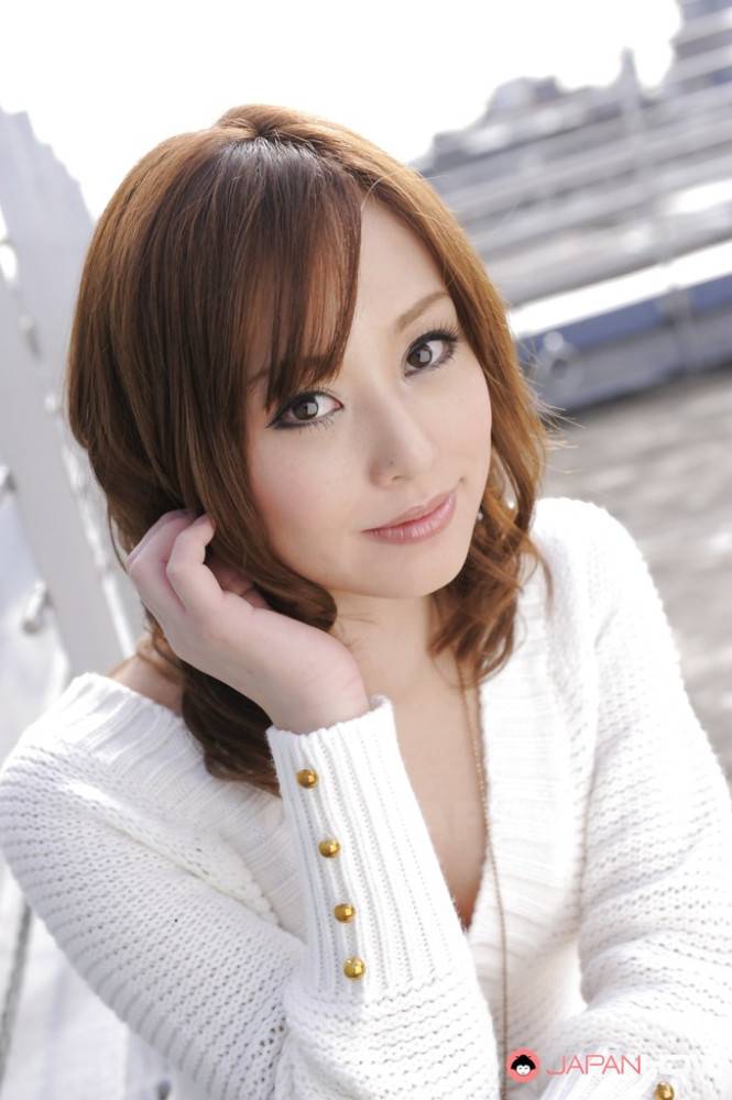 Excellent japanese redhead cutie Miina Yoshihara in hot erotic scene outdoor - #8