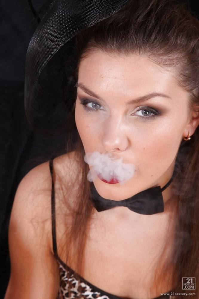 Excellent milf Michell enjoys smoking - #2