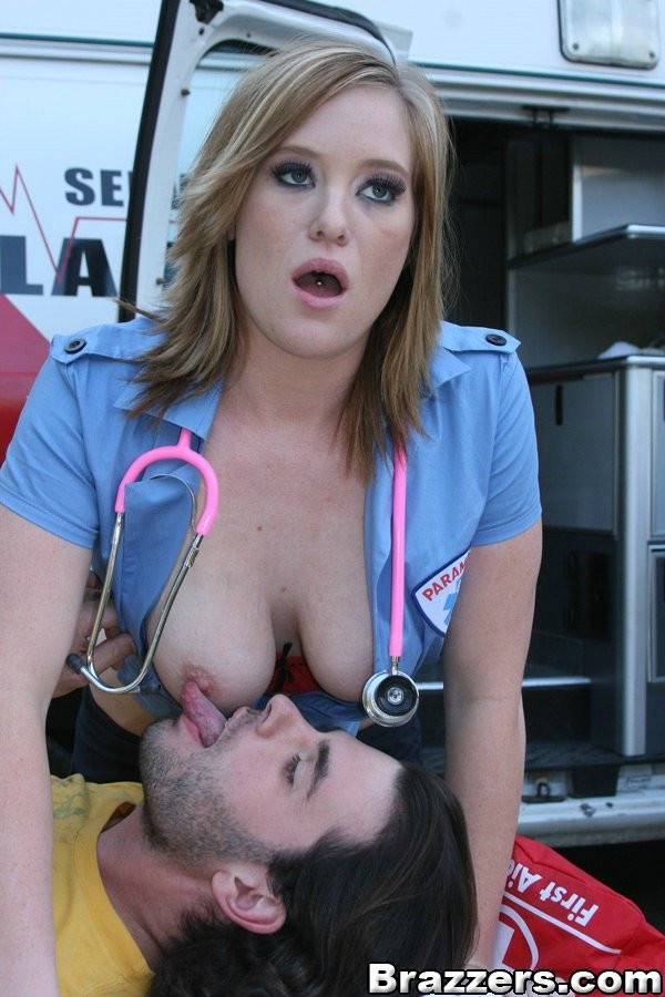 Blonde Doctor Naomi Cruise Gets Fucked And Covered With Cum By The Ambulance - #4