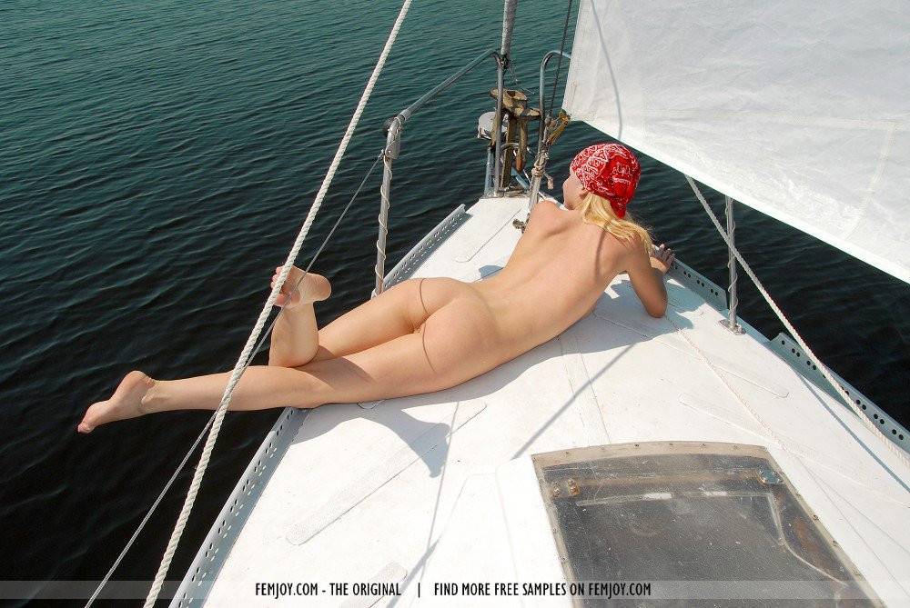 The Blonde Sailor Girl Addie Is Absolutely Naked On The Luxurious Yacht - #5