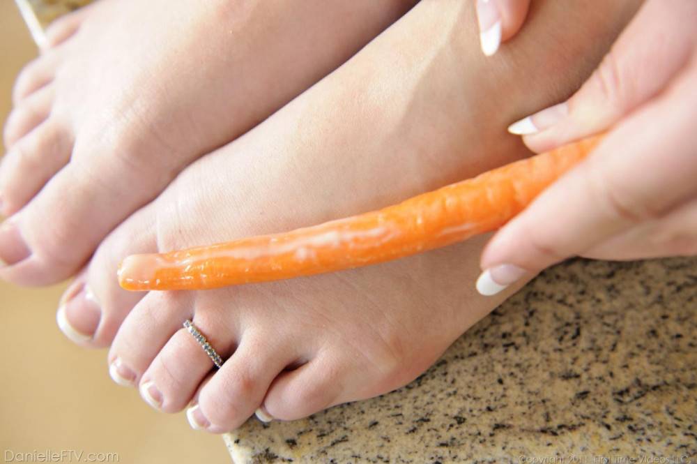 Juicy Babe Danielle FTV Masturbates With Carrots In The Middle Of The Kitchen - #20