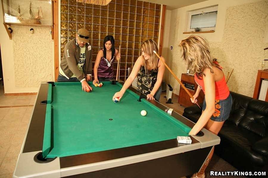 Madison Parker, Linda Ray And Emanuelle All With Fine Asses Get Banged In The Pool Room - #1