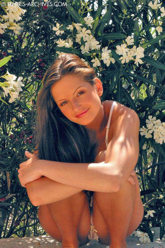 The Shameless Brunette Sandra Shine Showing The Beauty Of Topless Body Outdoor - #8