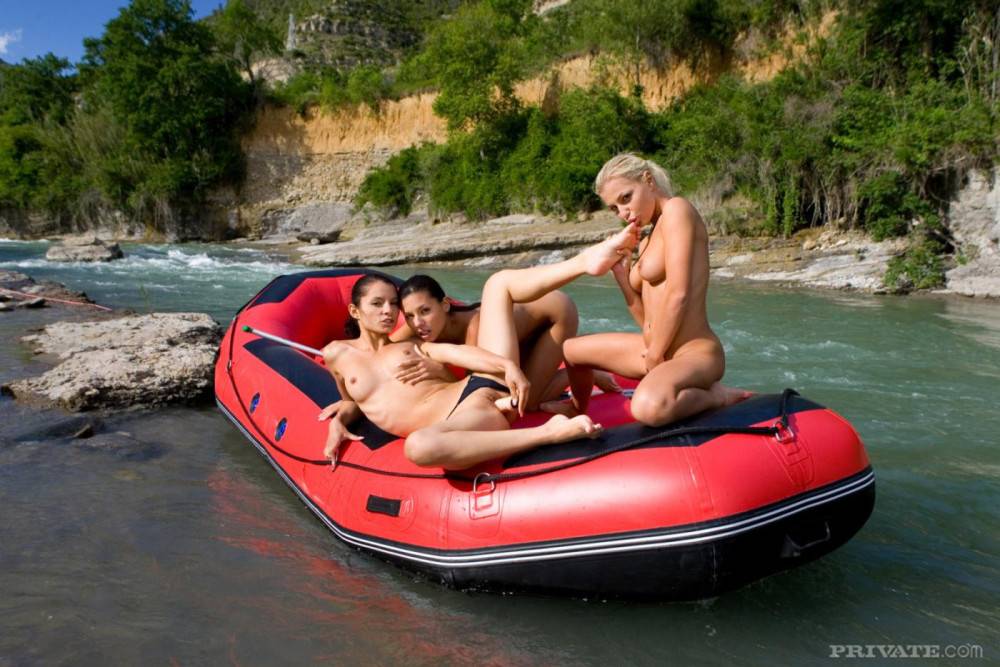 Lucy Belle, Jennifer Love And Vanessa May Get Naked And Have Lesbian Sex On A Boat - #5