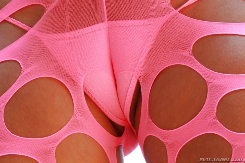 Seductive american cutie Jynx Maze in hot undies exhibits big boobies and butt near the pool - #13