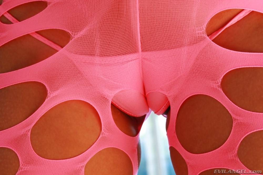 Seductive american cutie Jynx Maze in hot undies exhibits big boobies and butt near the pool - #12