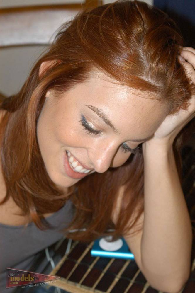 Redhead Cutie Riley Shy Shows Her Trimmed Bush While Changing Clothes At Home - #8