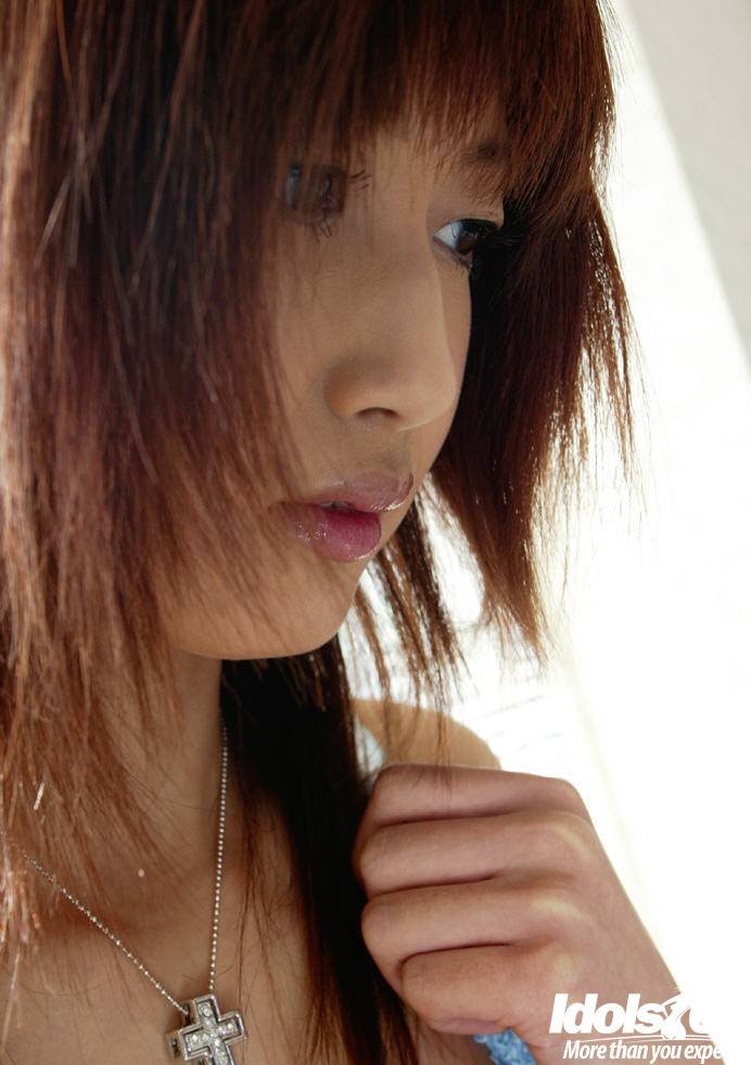 Stunning japanese teen Mio Komori exposing big tits and hairy pussy - #1