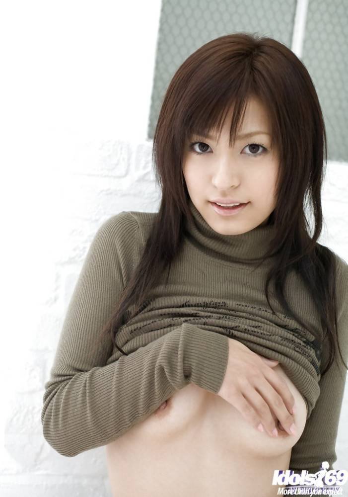 Excellent japanese babe Misaki Mori in underwear exposing her ass - #1
